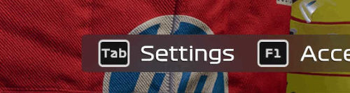 Settings menu